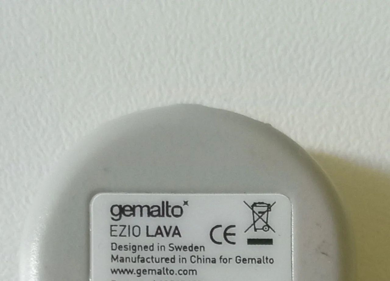 Token de Segurança - Gemalto Ezio Lava - Foto 2