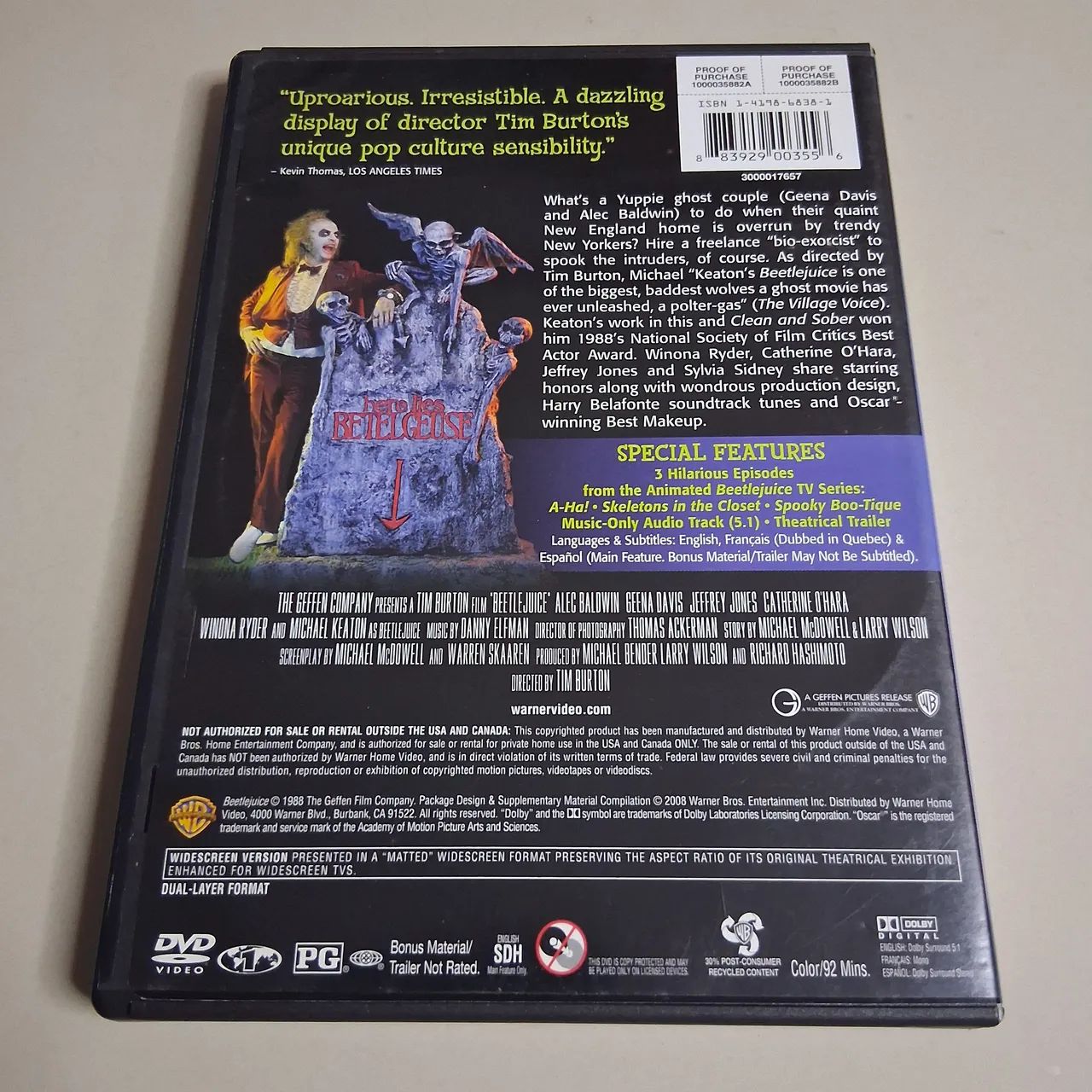 DVD Os Fantasmas se divertem ( Importado ) - Foto 2