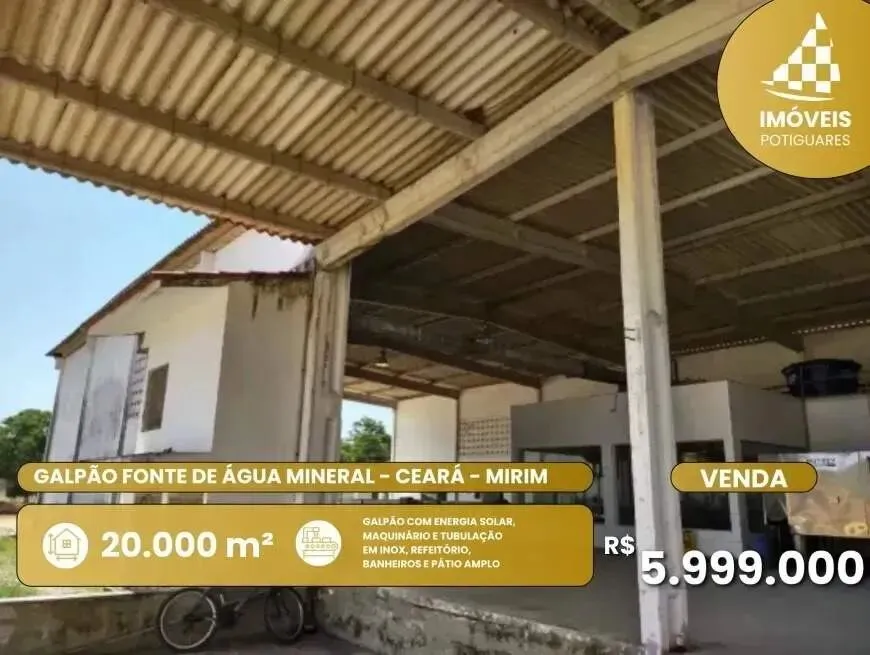 Chácara à venda, 1 quarto, 15 vagas, Capela - CearáMirim/RN