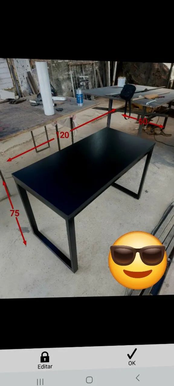 Mesa estilo industrial  - Foto 3