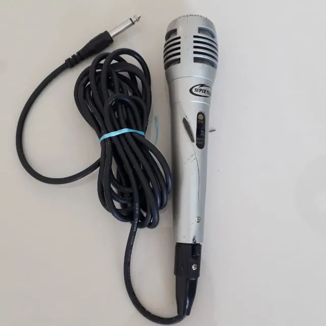Microfone Super Tech Estragado 