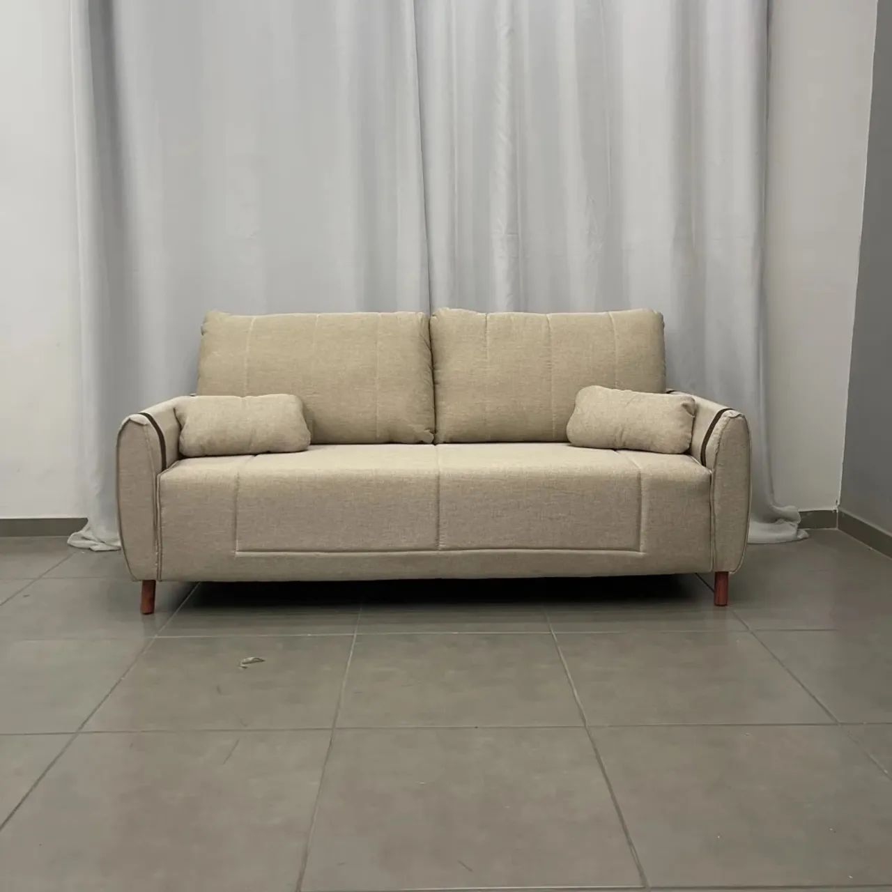 Sofá 3  lugares Itália tecido em linho -ENTREGA HOJE !!! 