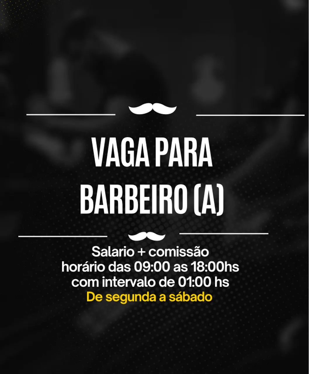 Vaga para barbeiro 