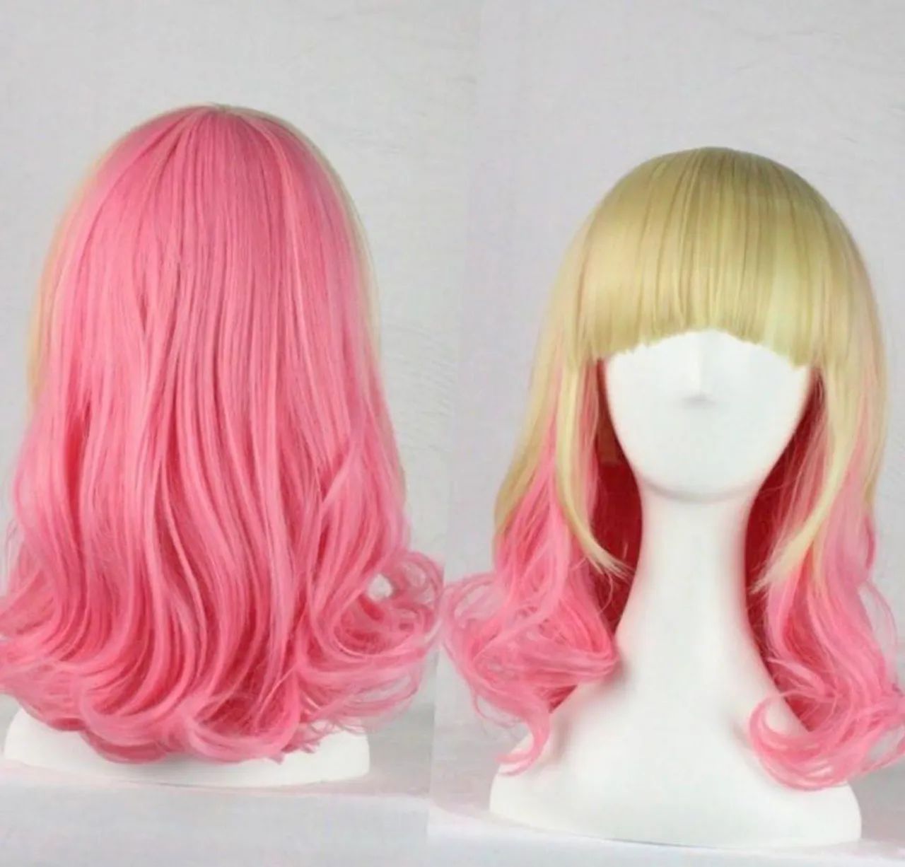 Peruca Loira e rosa