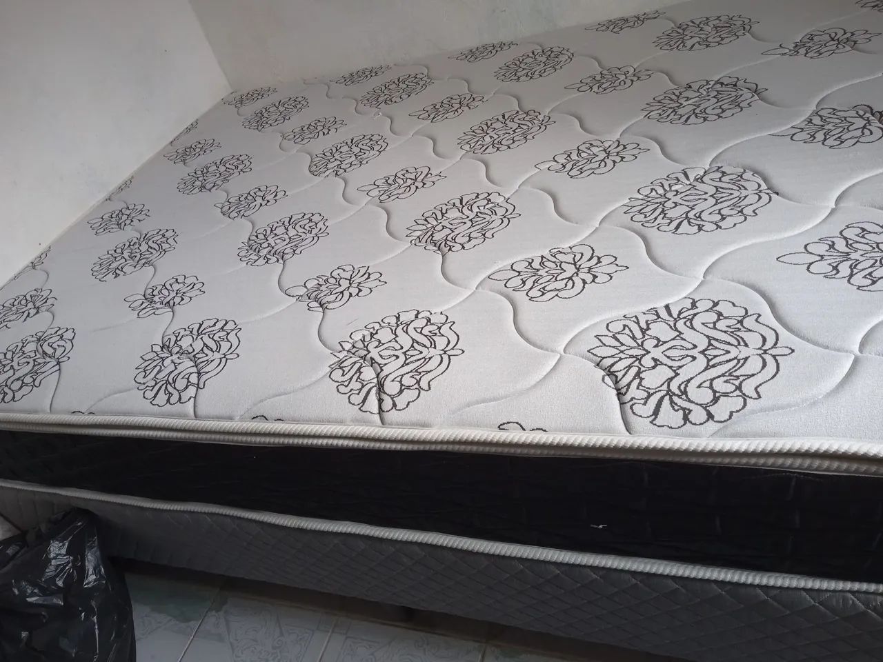 Cama box molas ensacadas nova  - Foto 6