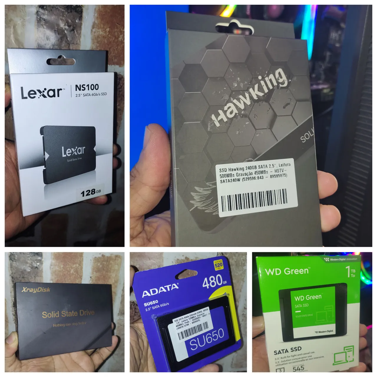 SSD SATA LACRADOS ENTREGA GRÁTIS