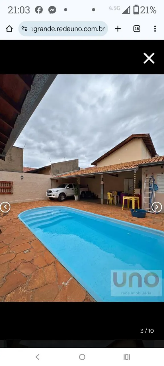Vendo Casa com Piscina no Giocondo Orsi - Próxima ao Shopping Campo Grande