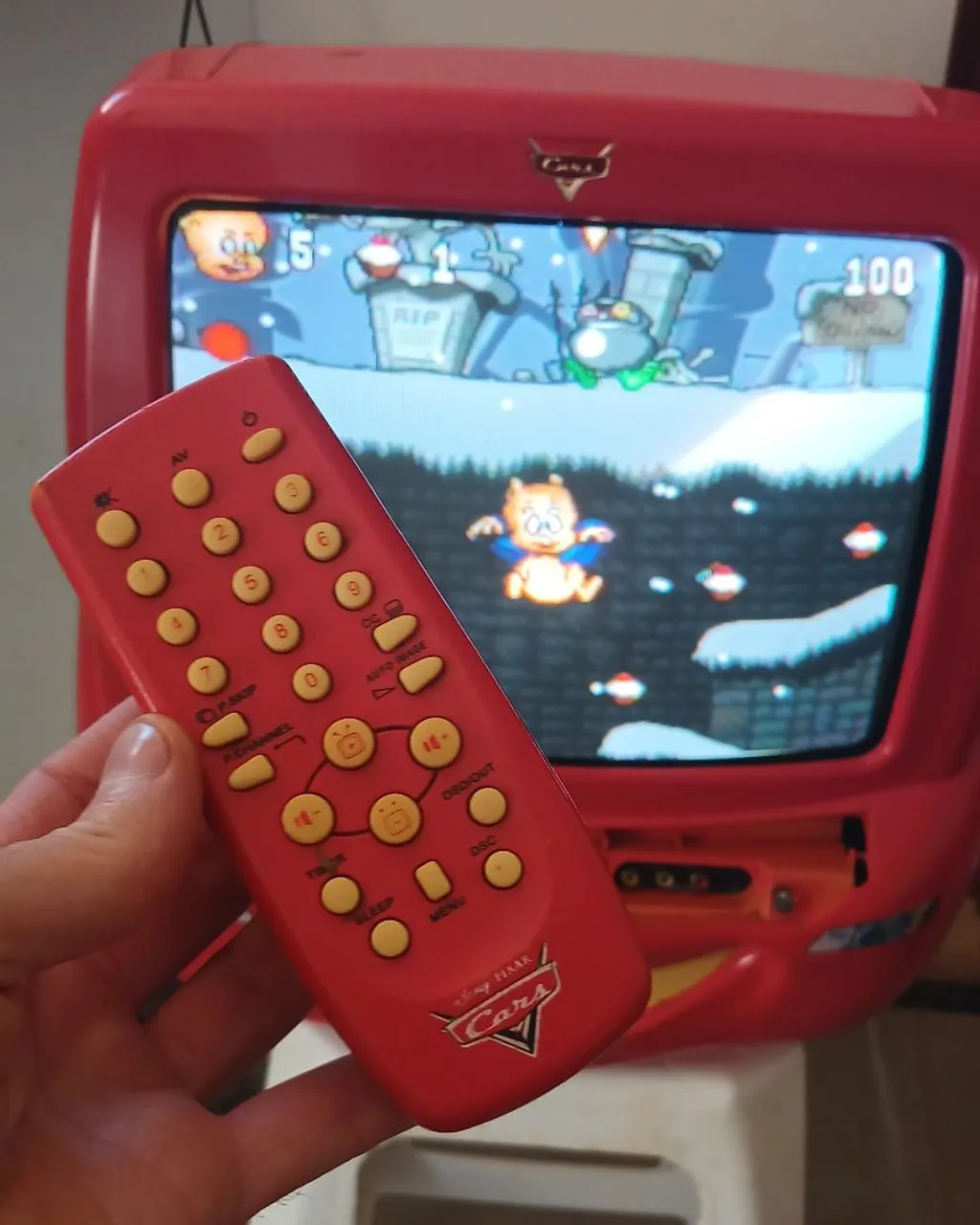 TV Carros infantil com controle remoto