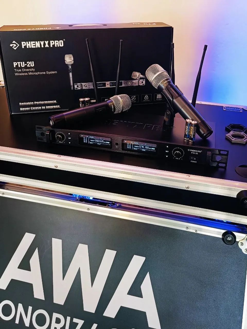 Microfone Sem Fio Phenyx Pro PTU-2U / Profissional Duplo em 1 Unidade de Rack - Foto 6