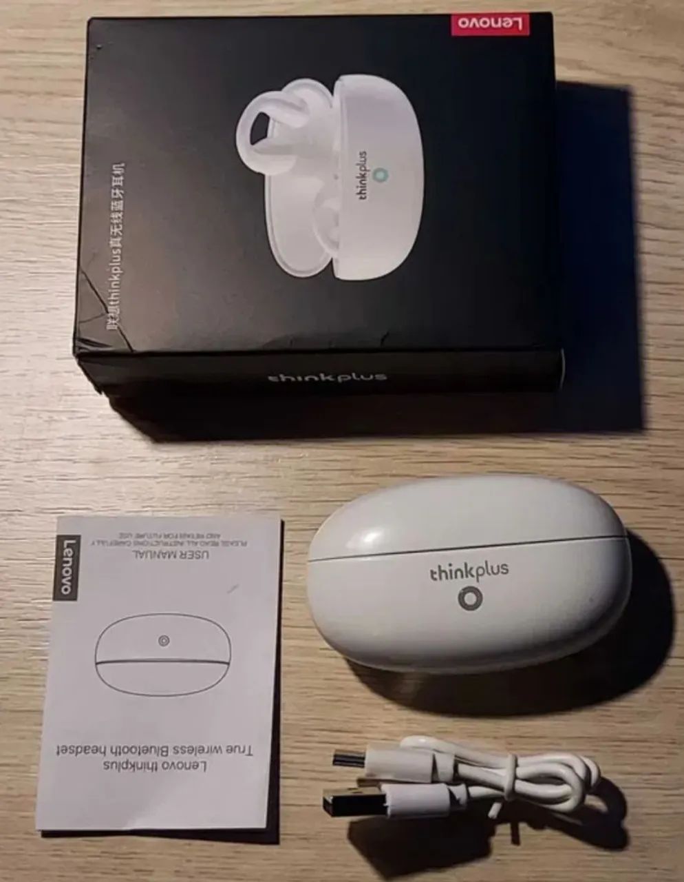 Lenovo Thinkplus XT83 II TWS Bluetooth 5.2 Condução de Ar 3D PRETO E BRANCO  <br> - Foto 2