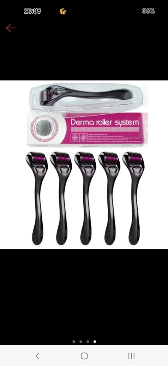 Rolo de Derma para tratamento facial - Foto 3