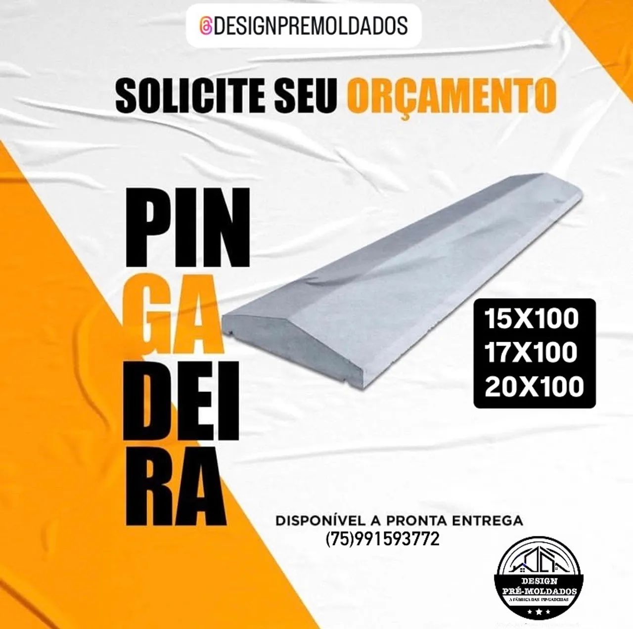 Pingadeira e rufos - 15x100, 17x100 e 20x100 25x100