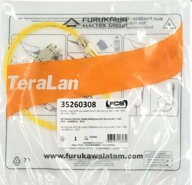Furukawa Extensão Duplex Multimodo OM2 LC-UPC 1.5M (KIT 2pçs)