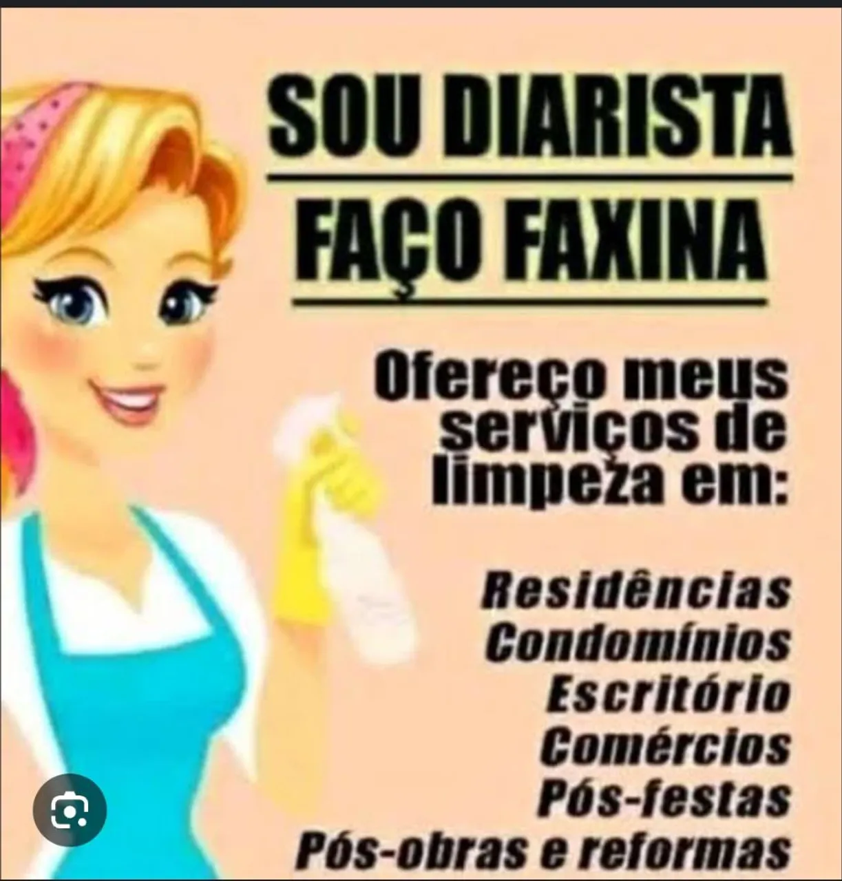 Diarista e faxineira