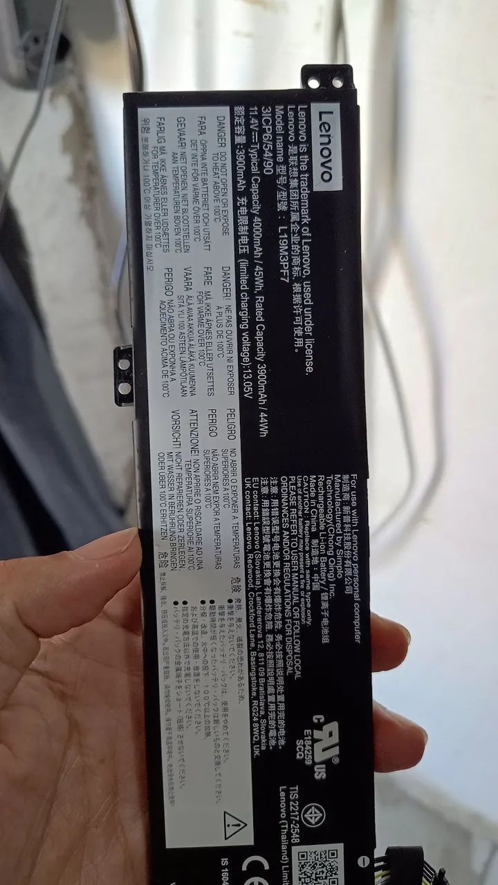 Bateria original Notebook Lenovo Gaming3i