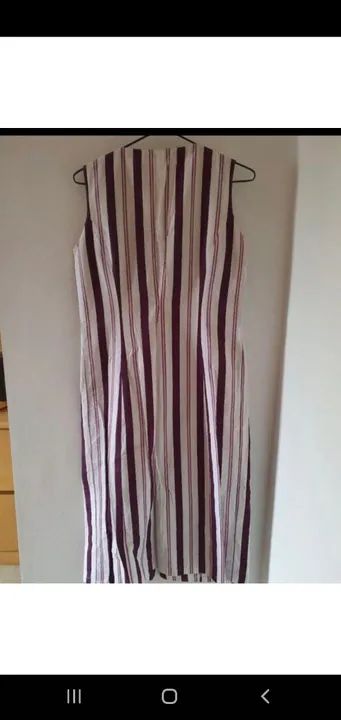 Vestido jardineira 100% algodão  - Foto 3