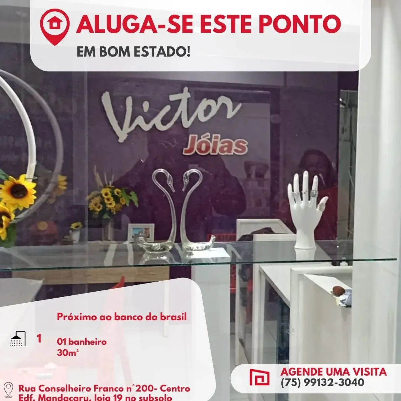 Sala comercial no Centro da Cidade - Feira de Santana - BA
