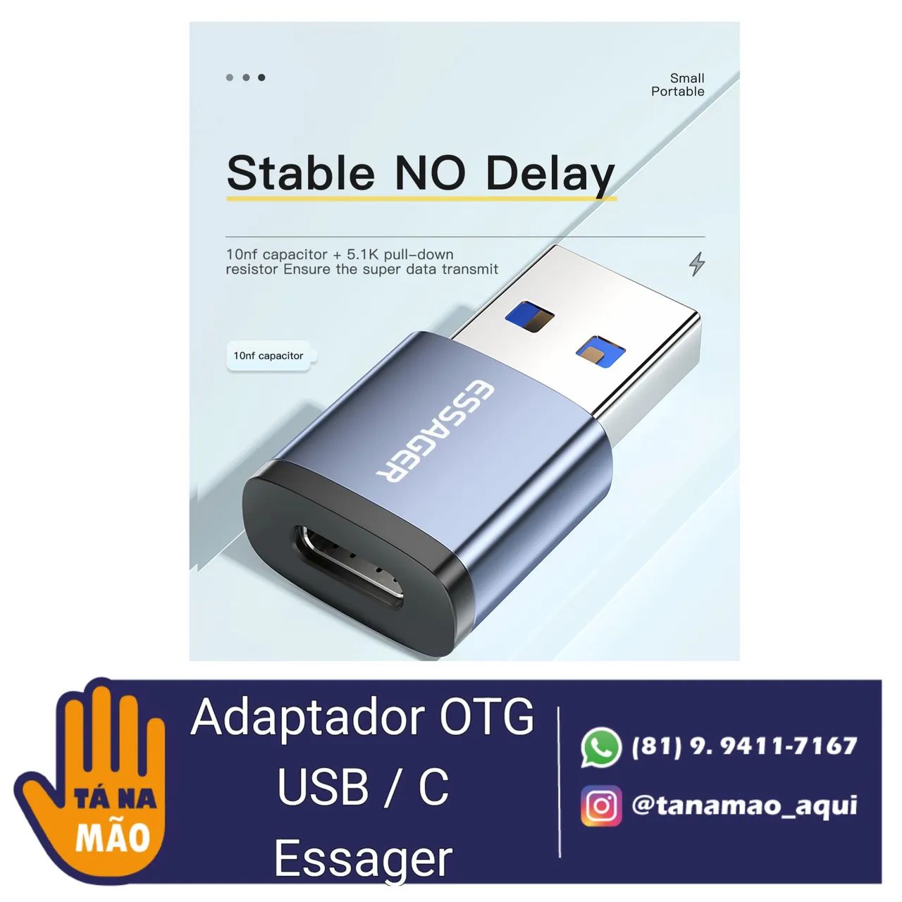 Adaptador OTG USB C Essager - Foto 3