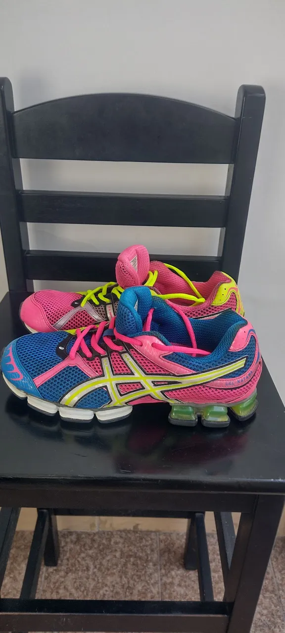 Tênis Asics Gel-katana - Azul e Rosa original