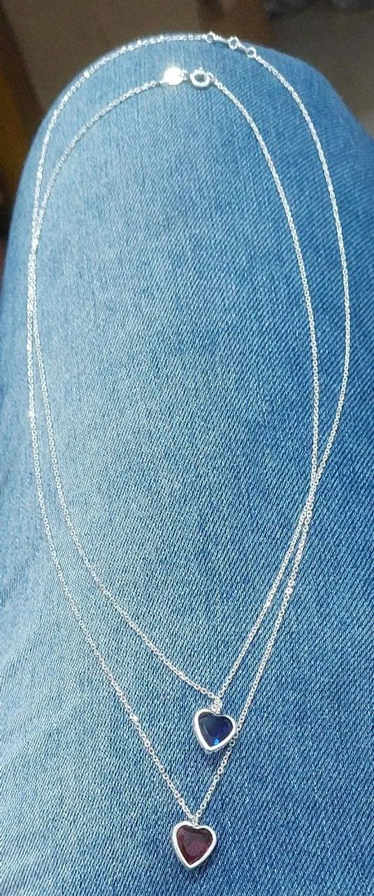 Colar de coração prata 925