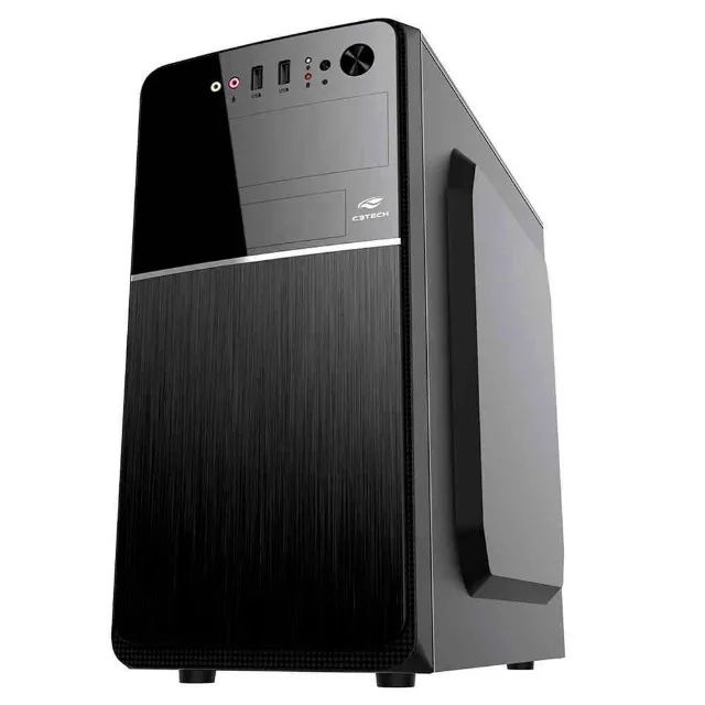  Gabinete Office C3Tech MT-24V2BK com Fonte 200W - Micro-ATX e Mini-ITX - WZetta