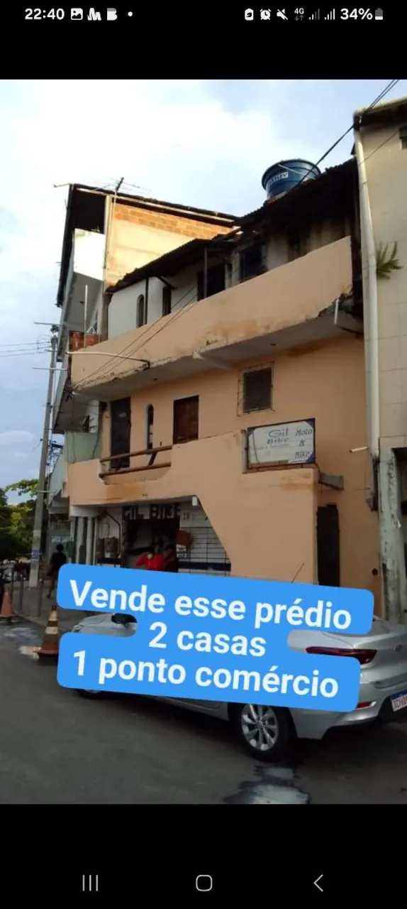 Vendo este imóvel, com 2 kitnets em cima e 1 ponto de comércio embaixo, ou as 2 kit net