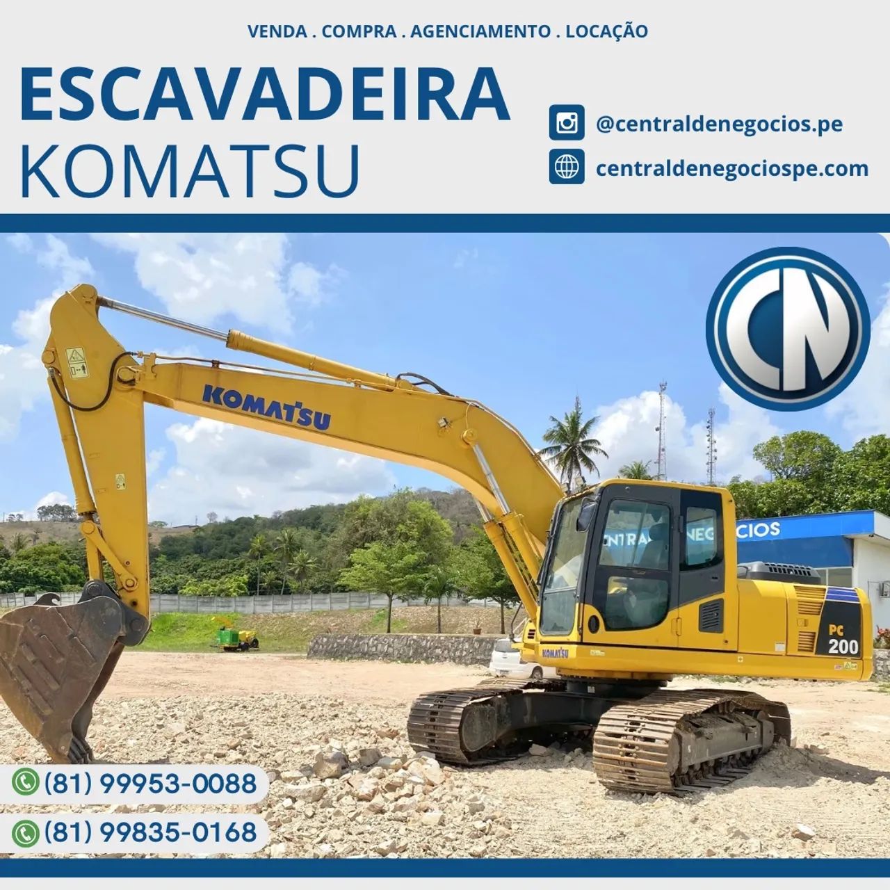 Escavadeira Komatsu PC200 2008