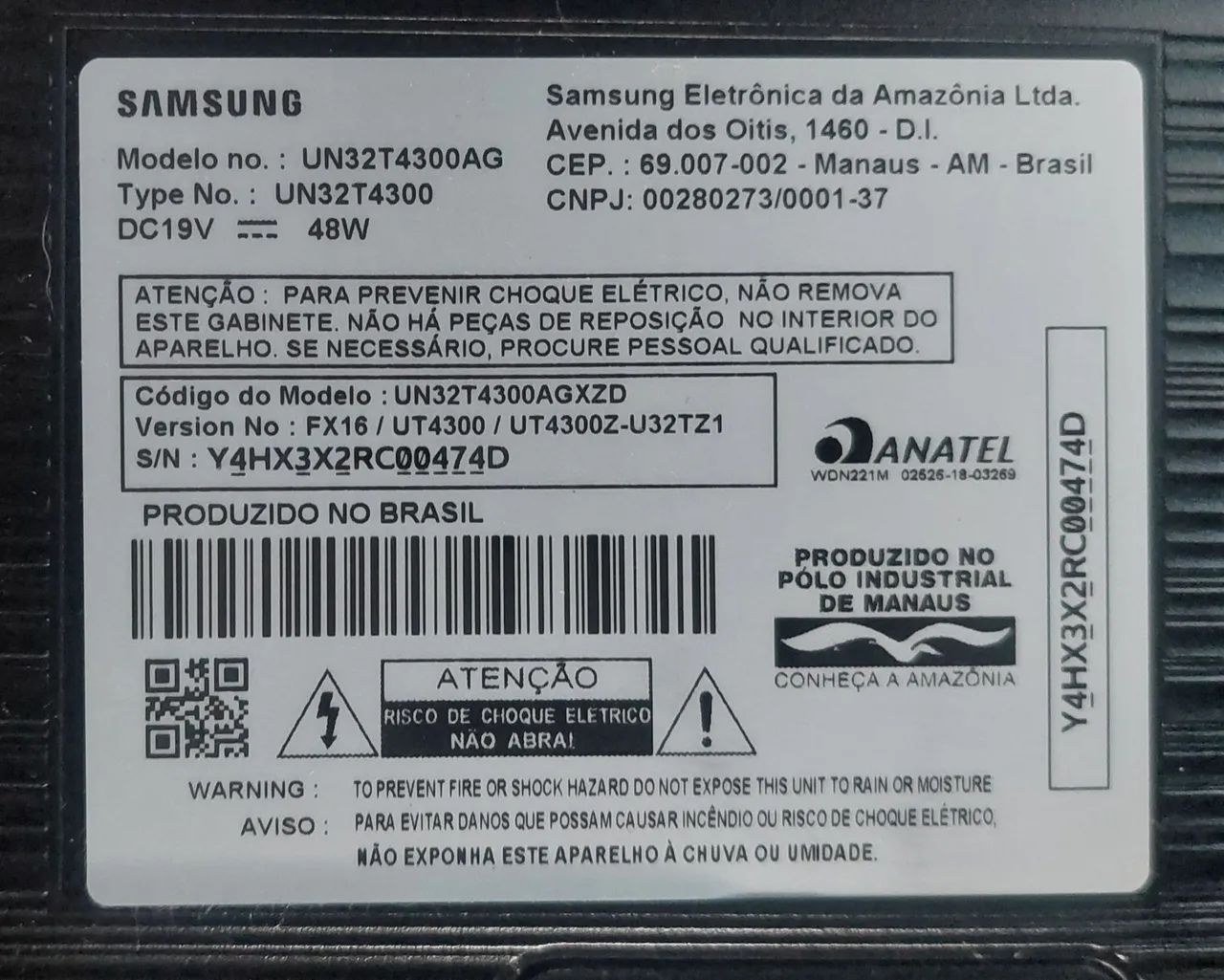 Placa principal tv samsung un32t4300ag  - Foto 5