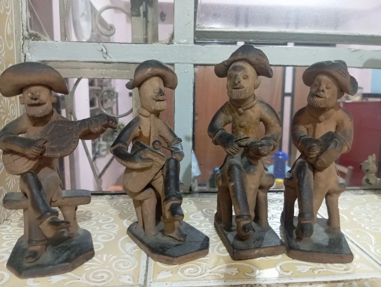 Bonecos de barro do nordeste anos 70