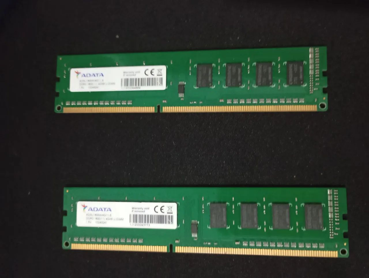 2x Memória RAM Adata DDR3 4GB 1600mhz