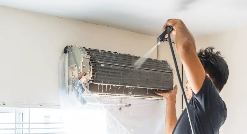 Limpeza de ar condicionado