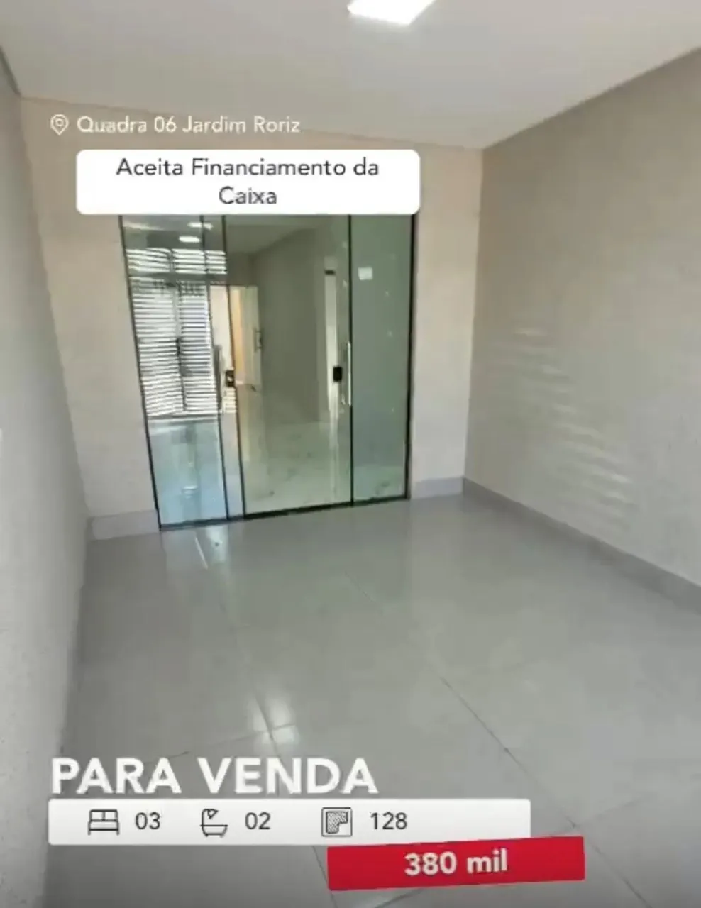 Casa Nova e Moderna na Quadra 06 conjunto J Jardim Roriz .