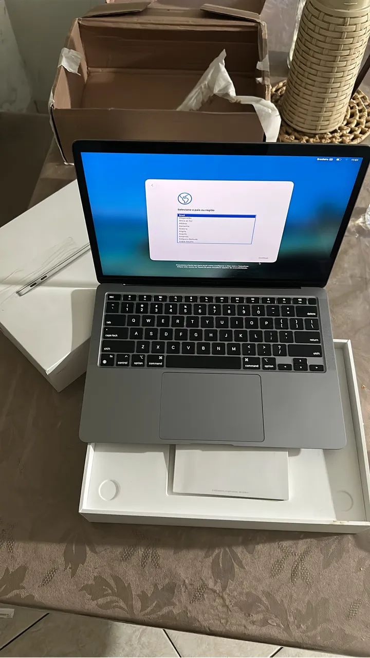MacBook Air m1 modelo A2337 ano 2020 Space gray 256gb 8gb