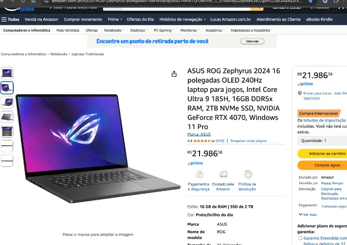 ASUS ROG Zephyrus (RTX 4070)
