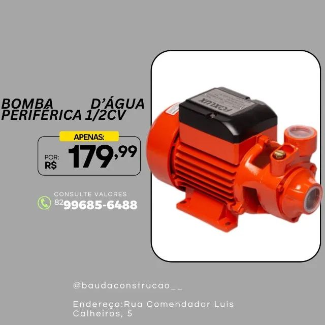 BOMBA D?ÁGUA PERIFÉRICA 1/2CV