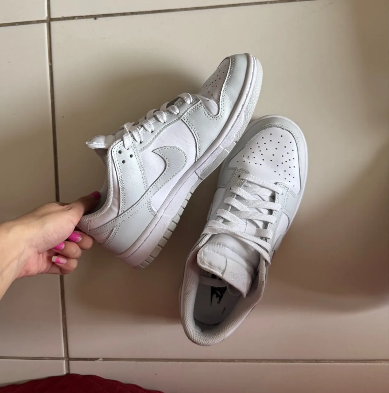 Nike Dunk Low ORIGINAL TAM. 37 - Branco e Cinza