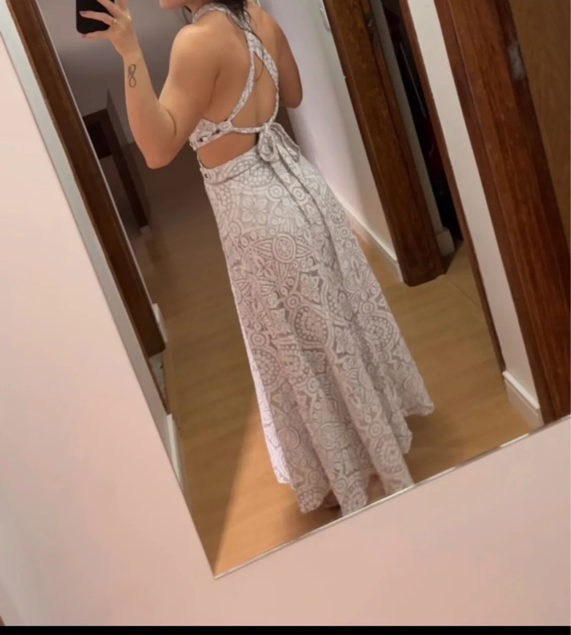 Vestido Midi de Renda Branco Dress To - Foto 2