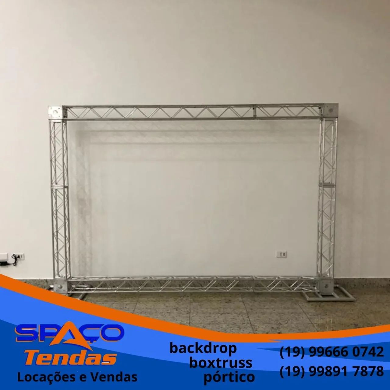 Backdrop - BoxTruss - Pórticos - Palcos - Piso Elevado - Praticável / SpaçoTendas  - Foto 4