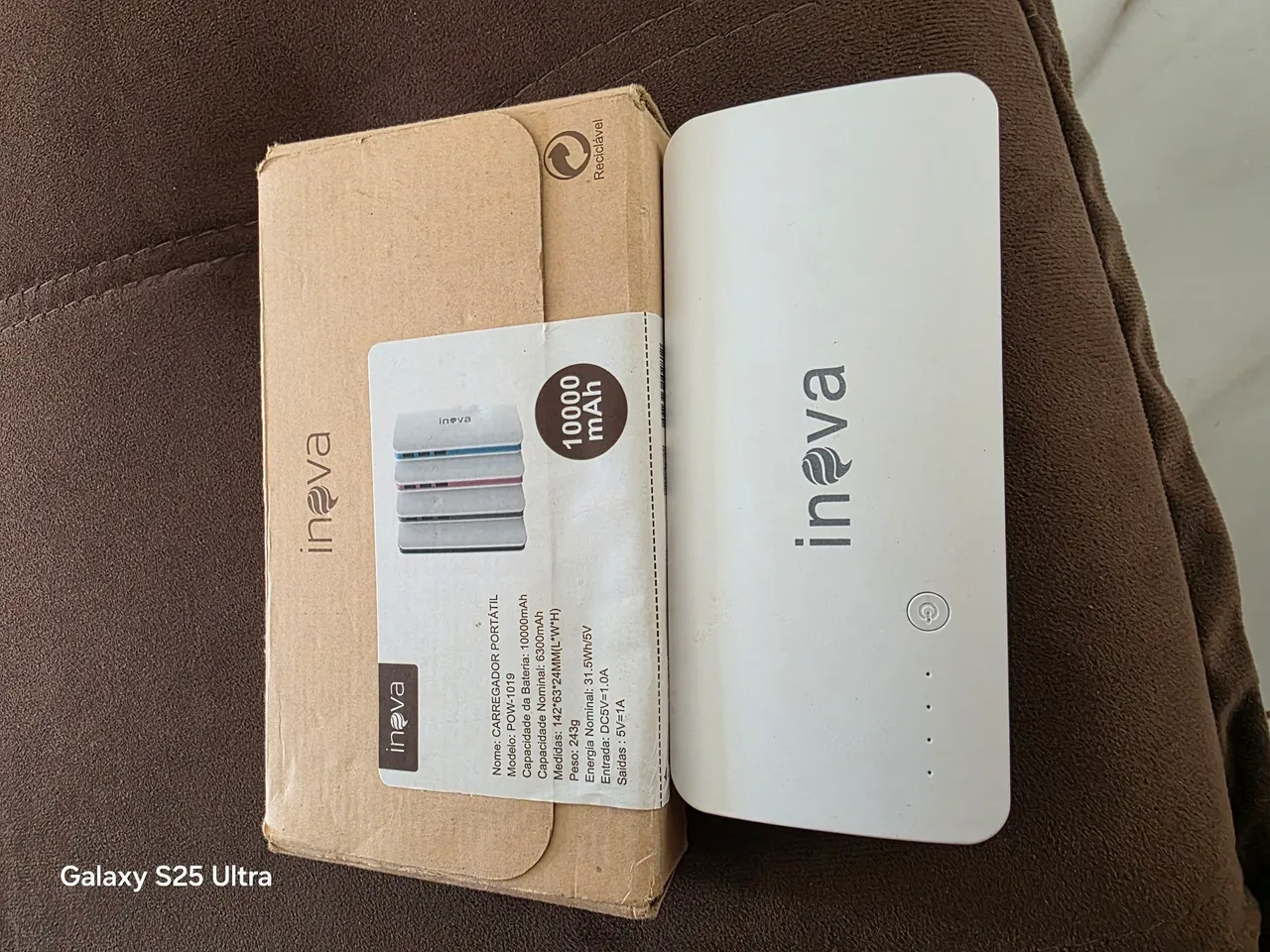Carregador Portátil 10000mAh Inova