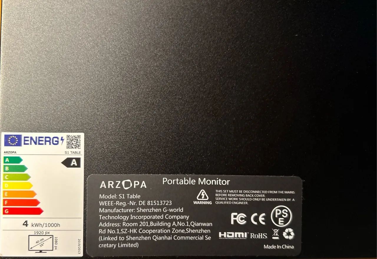 Monitor Portátil Arzopa S1 15.6" - Foto 5