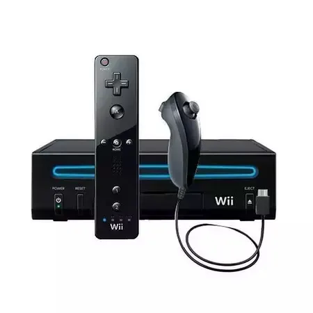 Nintendo Wii Preto Completo