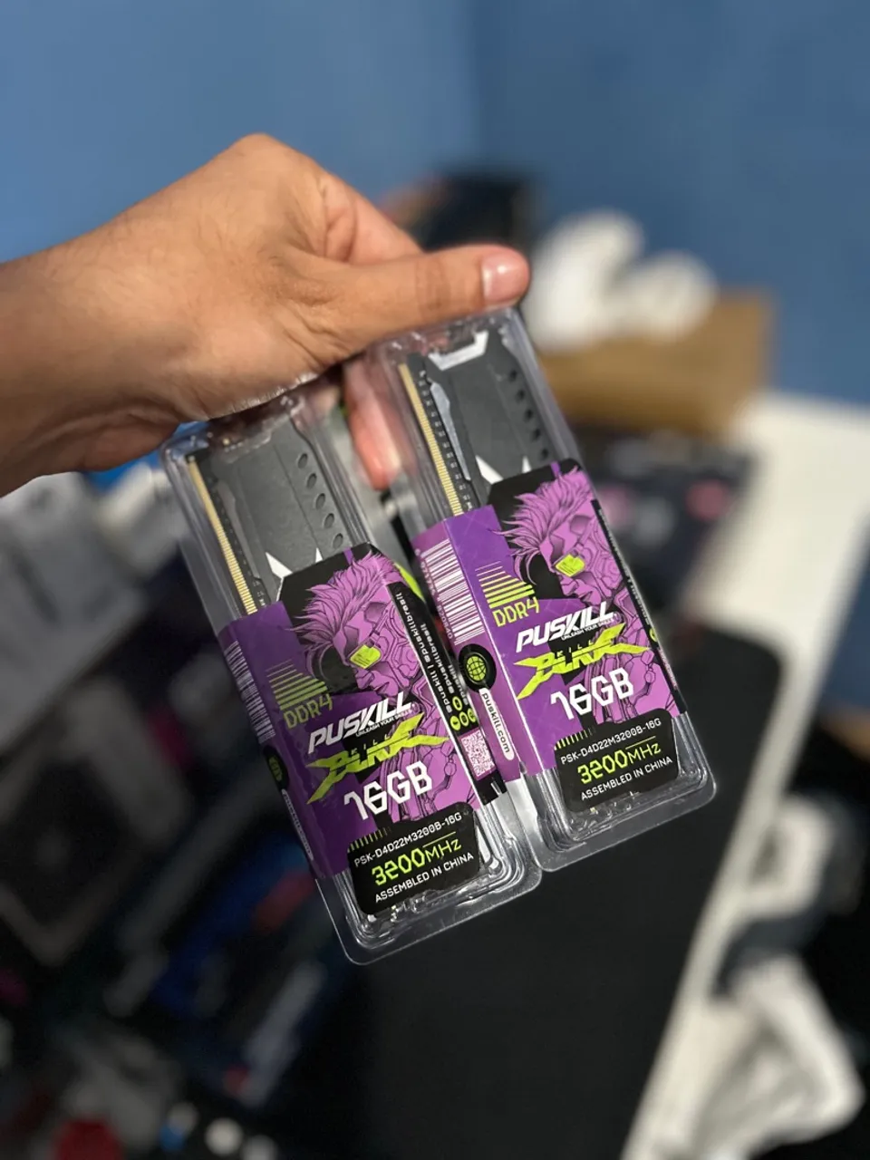 Memória RAM DDR4 32GB 2x16gb 3200MHz (lacrada)