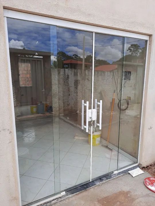 Porta de vidro temperado - nova