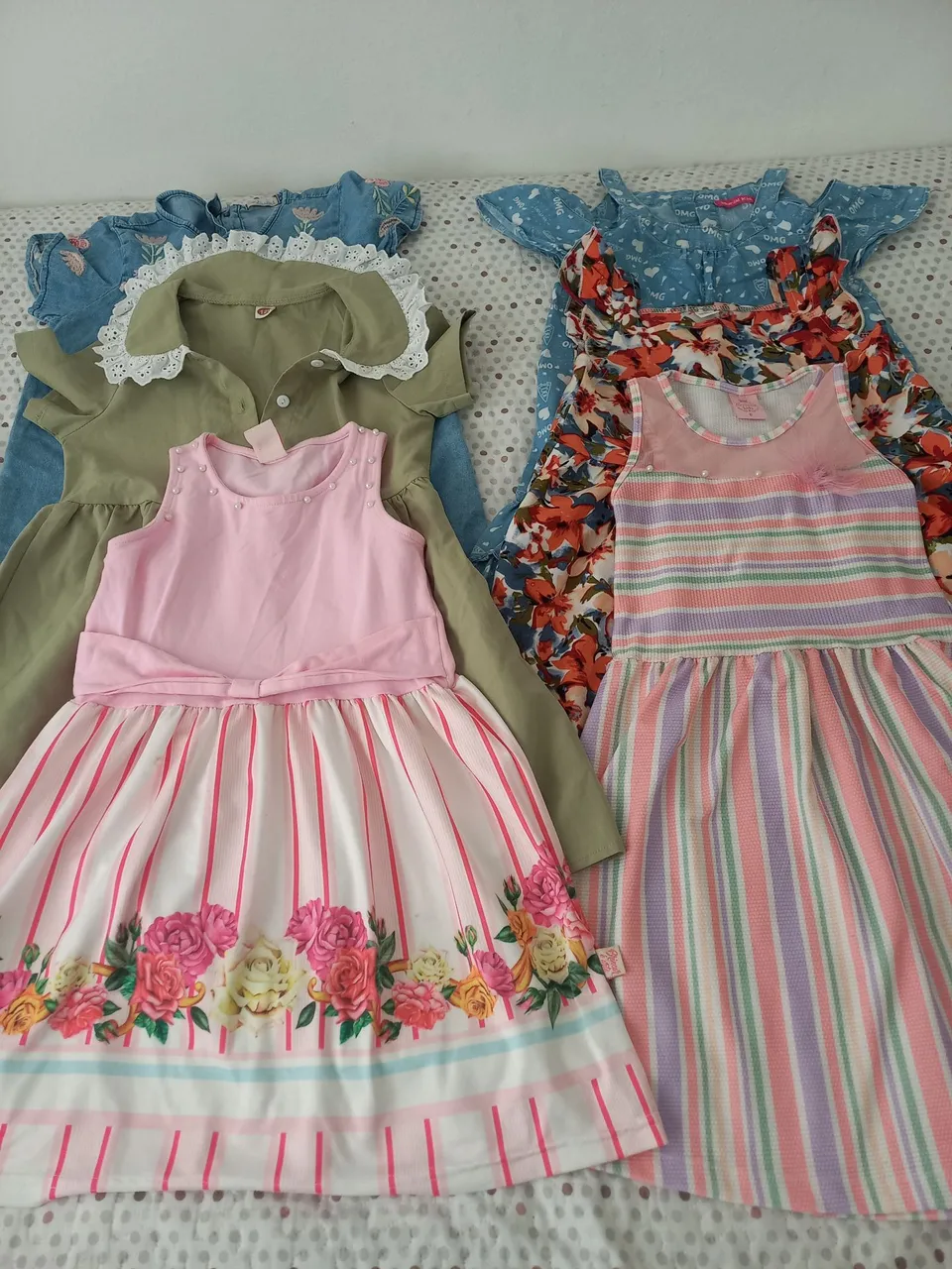 Vestidos infantis diversos - Roupa de menina