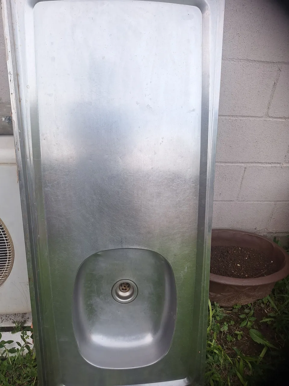 Cuba de aço inox para cozinha acimentada