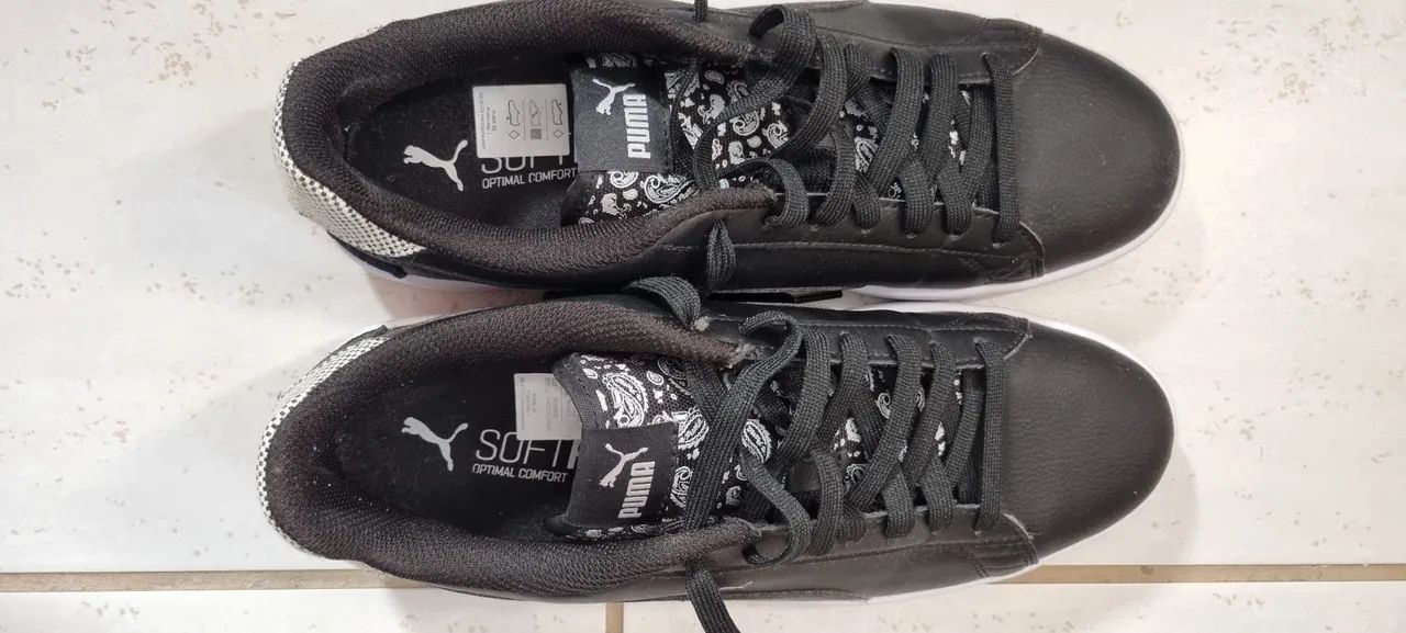 Tênis Puma Preto com Solado Branco - Foto 3