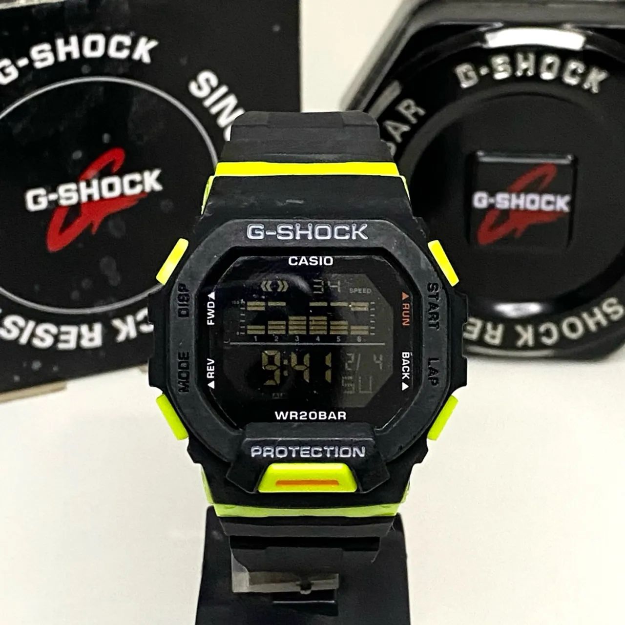 Relógio G-Shock GBD200 preto limão novo + caixa 