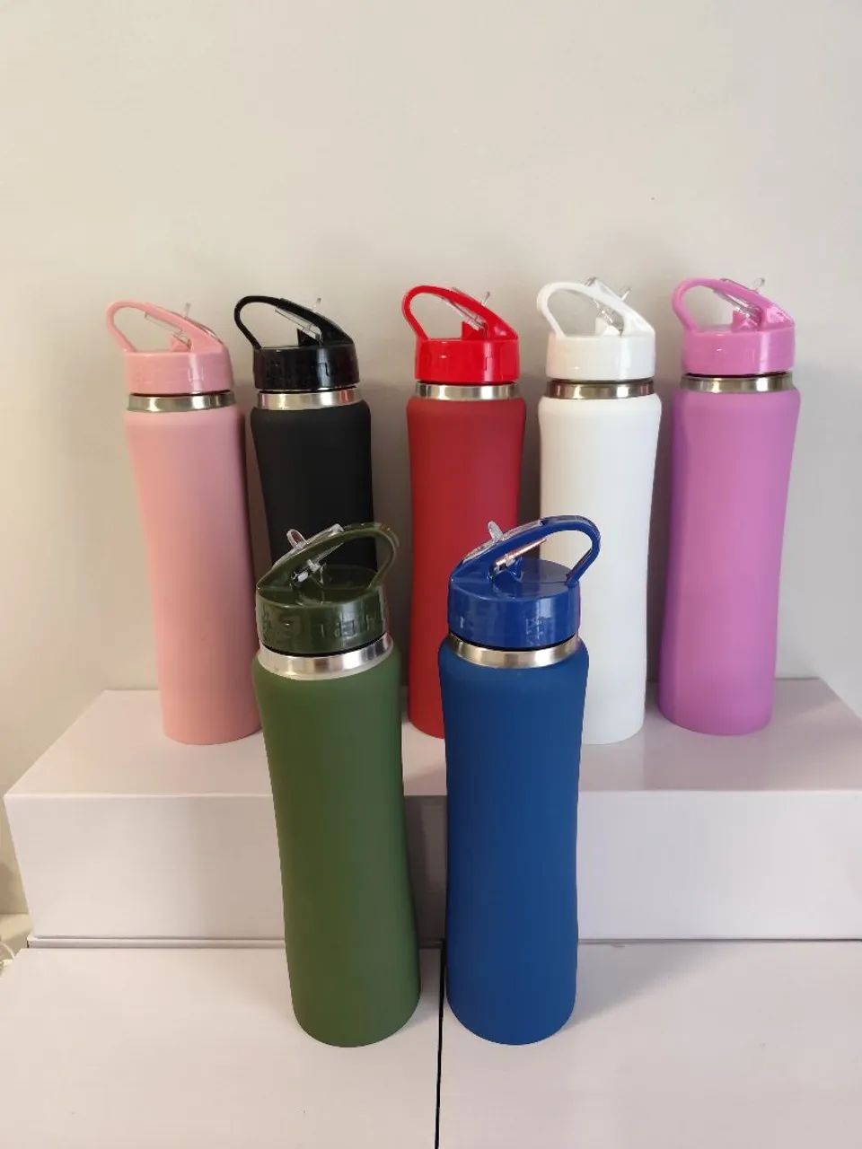  Garrafas de Água para Academia - 750 ml  - Foto 2