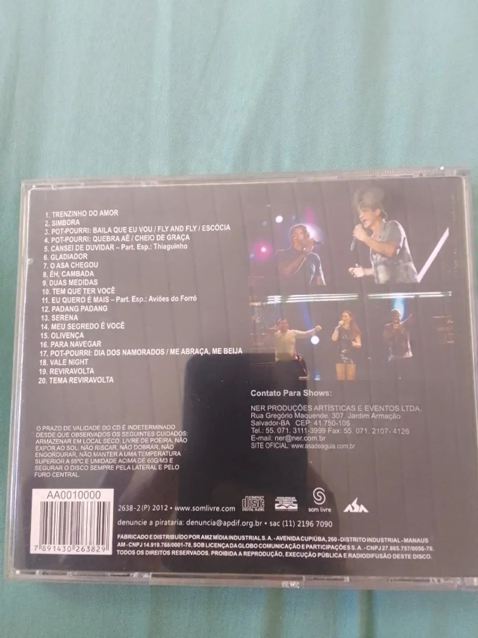 Cd asa de águia  25 anos ao vivo usado - Foto 2