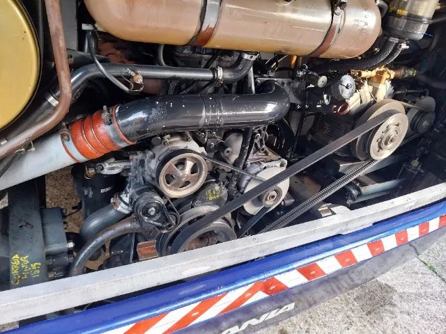 Vista buss scania k124 360 motor novo carro trabalhando - Foto 4